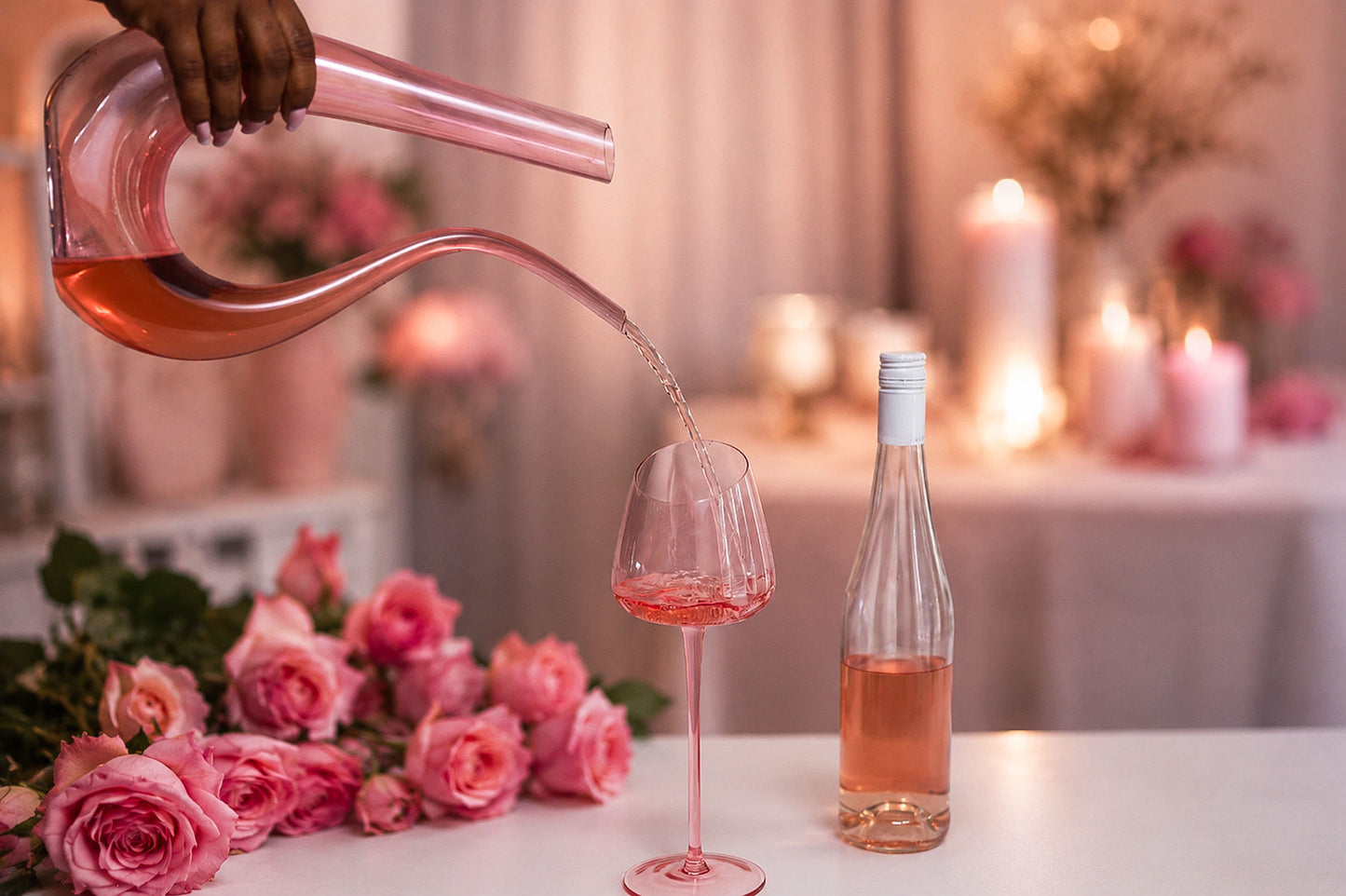 Pour Something Beautiful Wine Glass Set